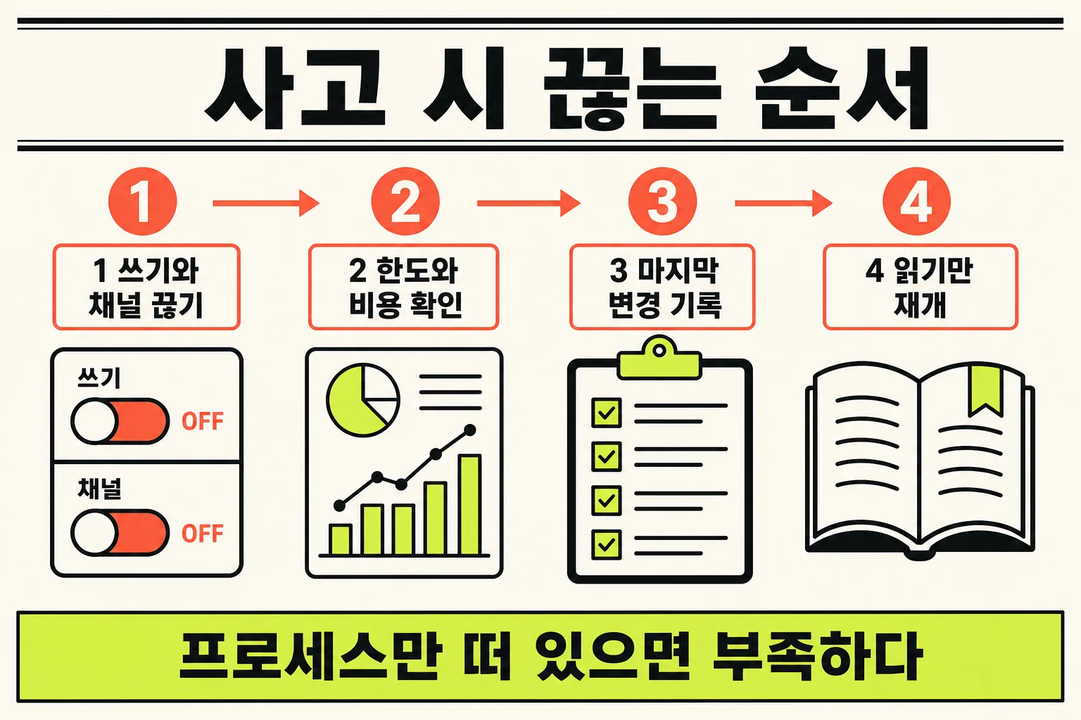 장애 시 끊는 순서