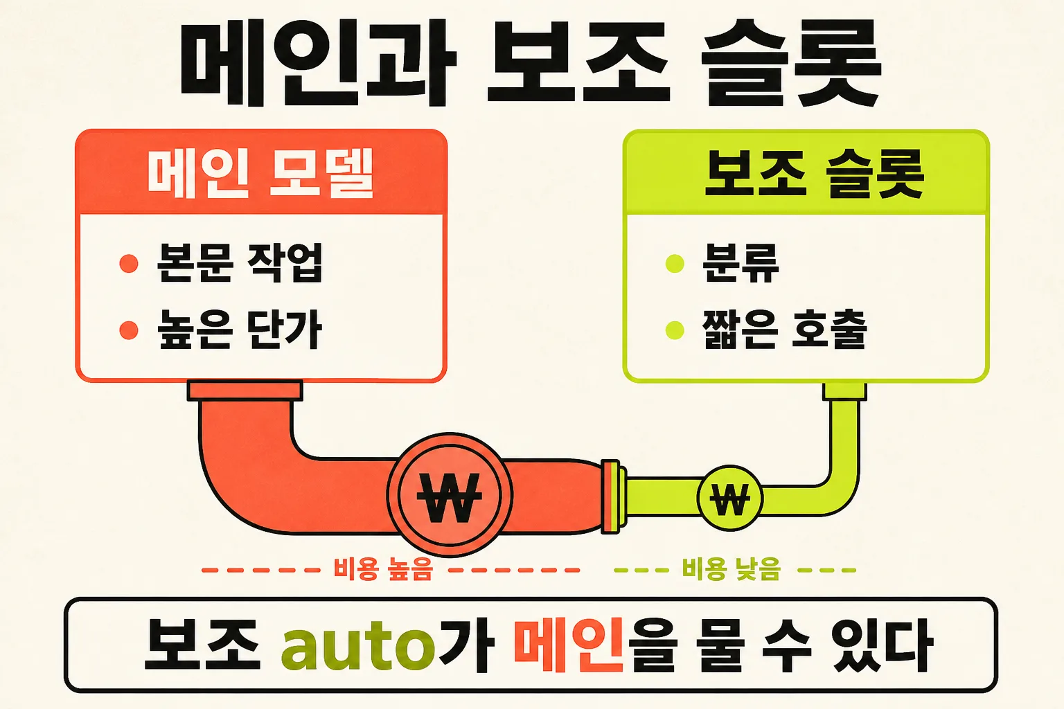 메인과 보조 슬롯