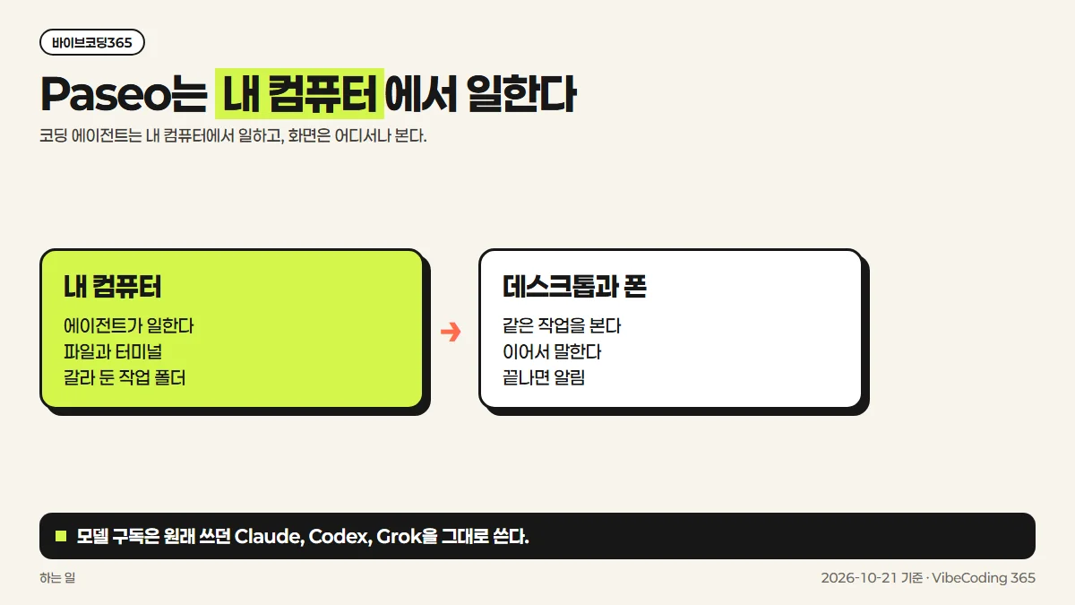Paseo가 하는 일